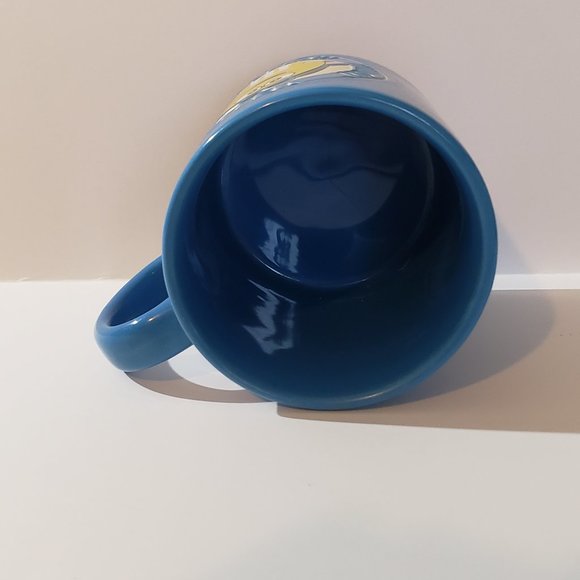 M&M World Blue Mug Superior Chocolate Collection Yellow 2005 16 Oz - Picture 5 of 6